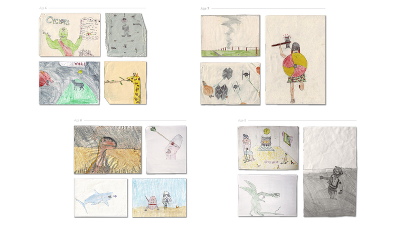 Illustration for article titled See the difference between an artist's drawings from age 2 to now